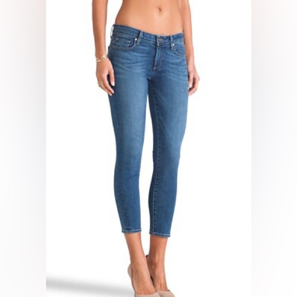 Paige Women’s size 26 Verdugo Crop Skinny Stretch Jeans Nevada Wash